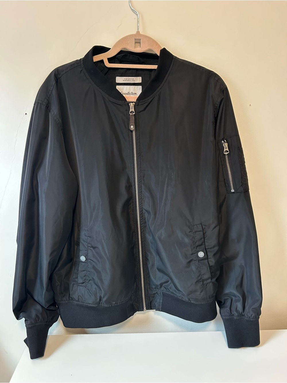 Goodfellow & Co Black Lightweight Bomber Jacket